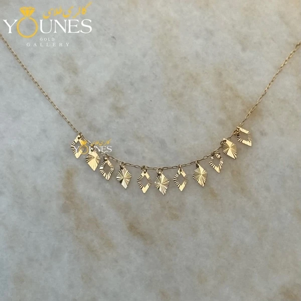 گردنبند طلا لوزی